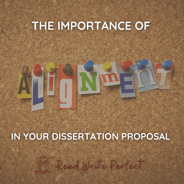 what is meant by alignment of dissertation components