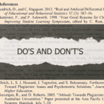 Dissertation Reference List Dos and Don’ts