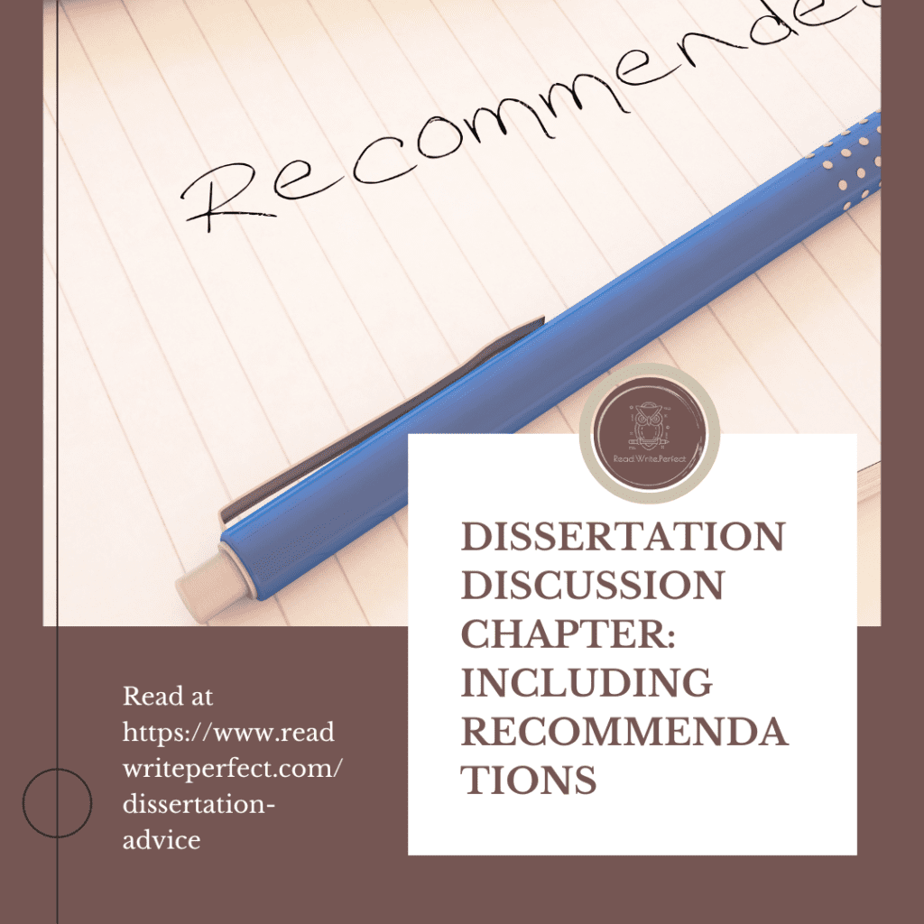 how to write up recommendations in a dissertation
